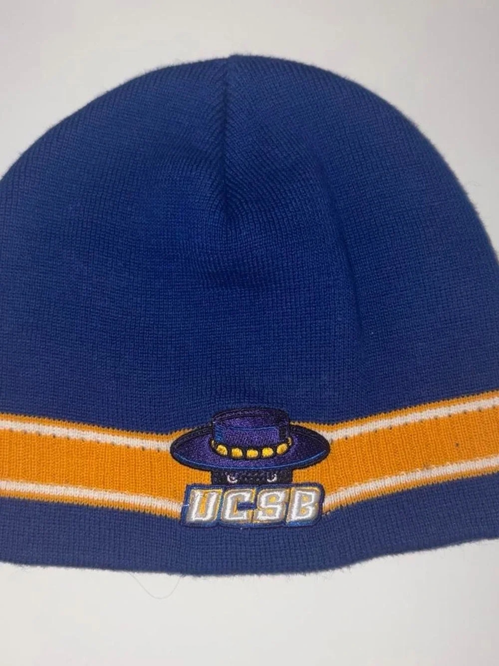 Blue & Gold Kids Beanie Hat